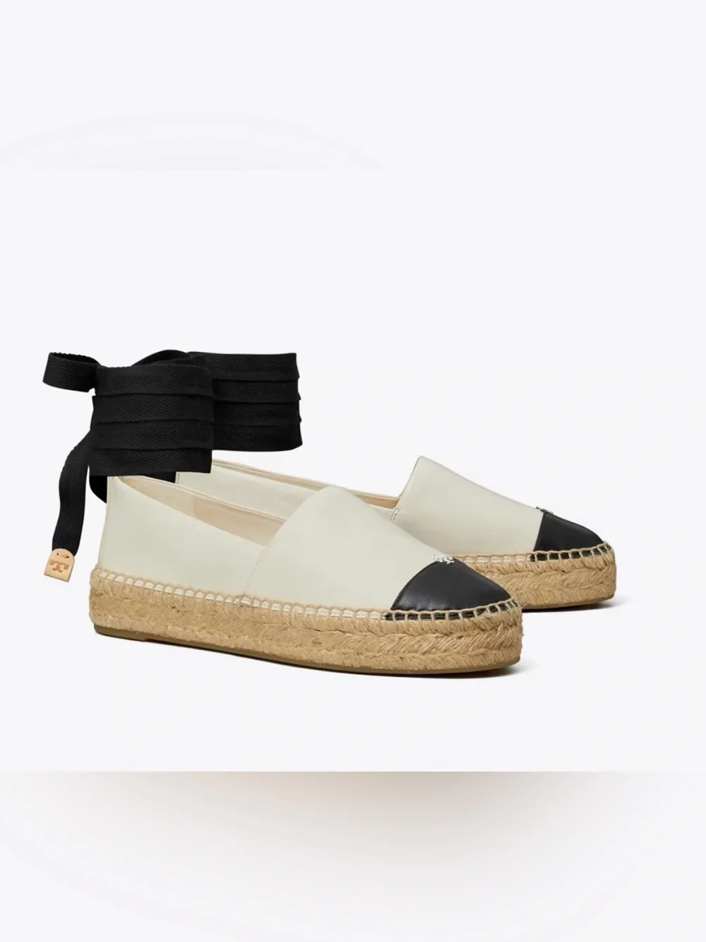Tory Burch Cap-Toe Platform Espadrille
